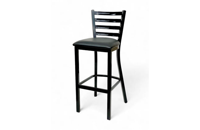 AMKO M5530BS Black Commercial Grade Restaurant Barstool