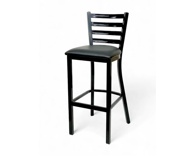 AMKO M5530BS Black Commercial Grade Restaurant Barstool