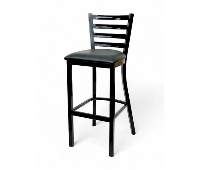 AMKO M5530BS Black Commercial Grade Restaurant Barstool