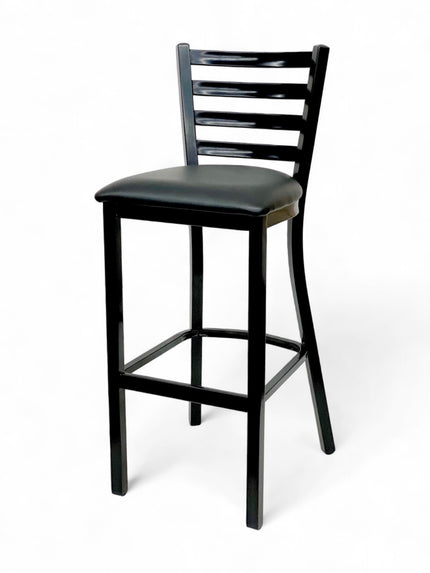 AMKO M5530BS Black Commercial Grade Restaurant Barstool