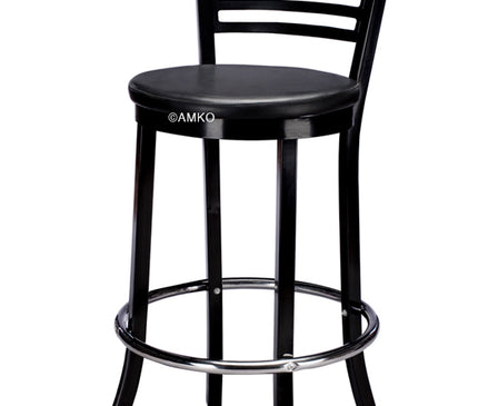 AMKO M5580BS Black Metal Barstool on Sale $65