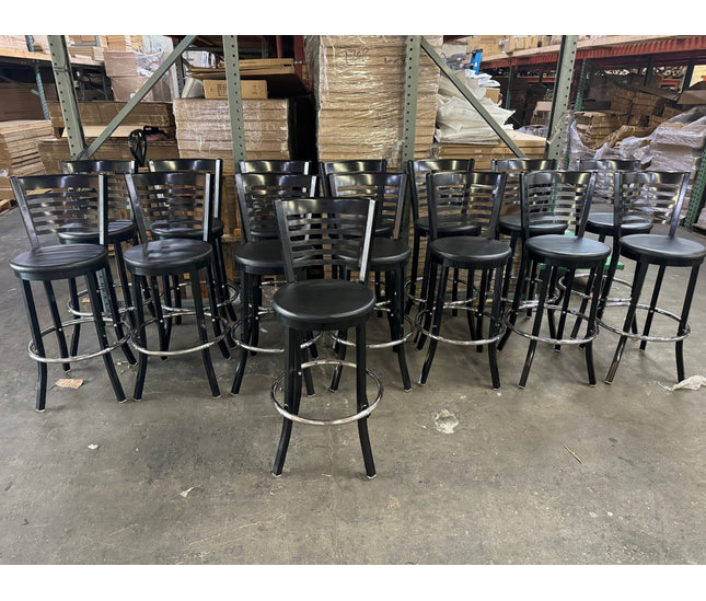 AMKO M5580BS Black Metal Barstool on Sale $65