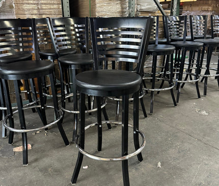 AMKO M5580BS Black Metal Barstool on Sale $65