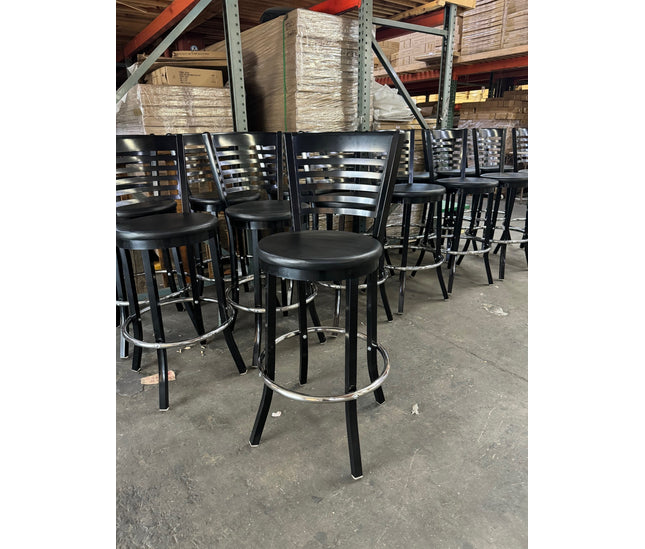 AMKO M5580BS Black Metal Barstool on Sale $65