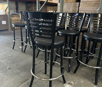 AMKO M5580BS Black Metal Barstool on Sale $65