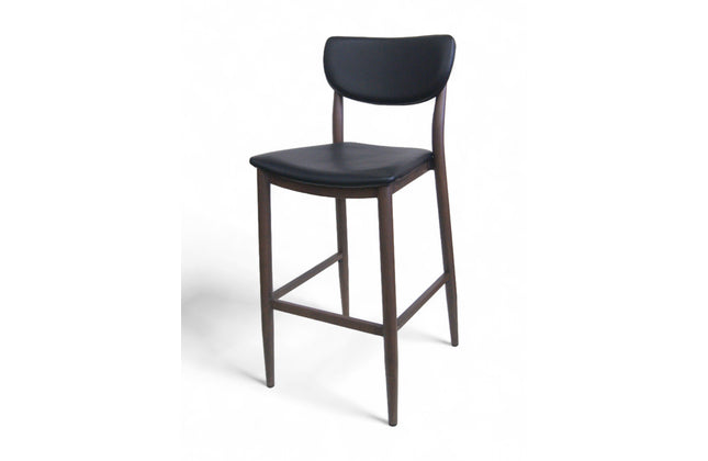 AMKO M5641BS Black Commercial Grade Restaurant Barstool