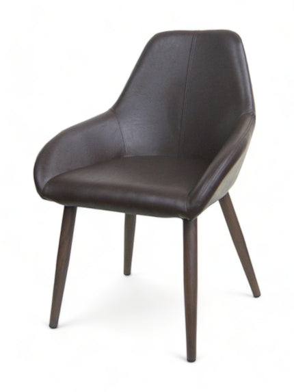 AMKO M5657 Brown Commercial Grade Restaurant Chair