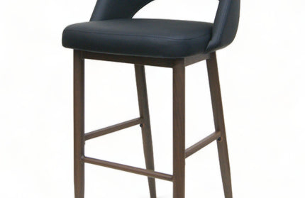 AMKO M5670BS Black Commercial Grade Restaurant Barstool