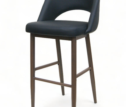 AMKO M5670BS Black Commercial Grade Restaurant Barstool