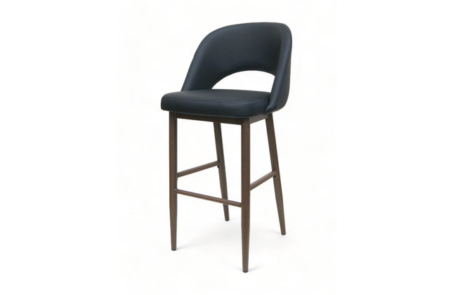 AMKO M5670BS Black Commercial Grade Restaurant Barstool