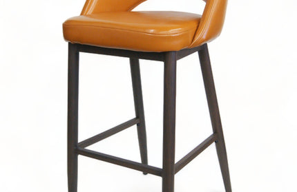 AMKO M5670BS Orange Commercial Grade Restaurant Barstool