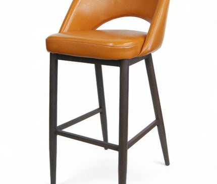 AMKO M5670BS Orange Commercial Grade Restaurant Barstool