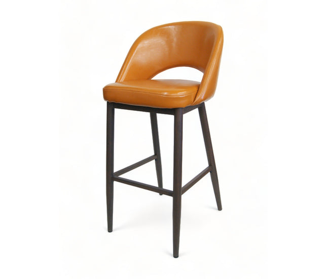 AMKO M5670BS Orange Commercial Grade Restaurant Barstool