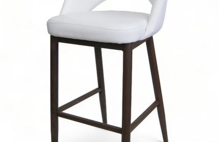 AMKO M5670BS White Commercial Grade Restaurant Barstool