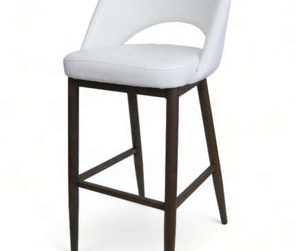 AMKO M5670BS White Commercial Grade Restaurant Barstool