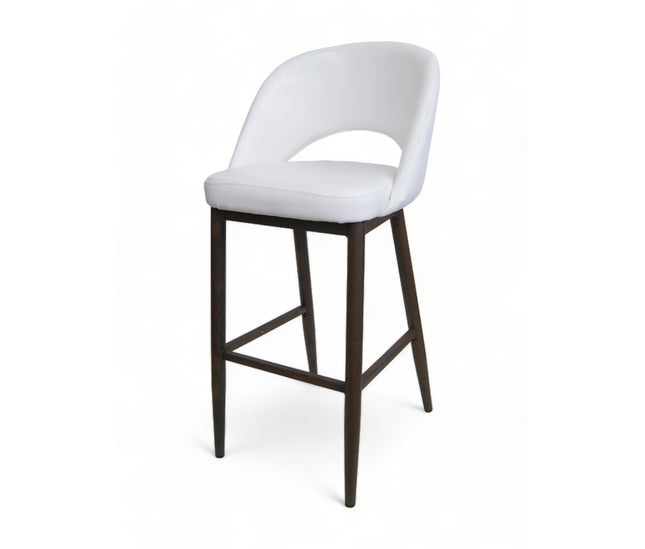 AMKO M5670BS White Commercial Grade Restaurant Barstool