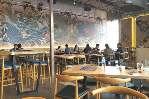 AMKO M5680BS Oak Commercial Grade Restaurant Barstool