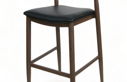 AMKO M5680BS Walnut Commercial Grade Restaurant Barstool