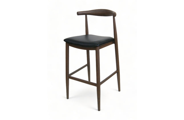 AMKO M5680BS Walnut Commercial Grade Restaurant Barstool