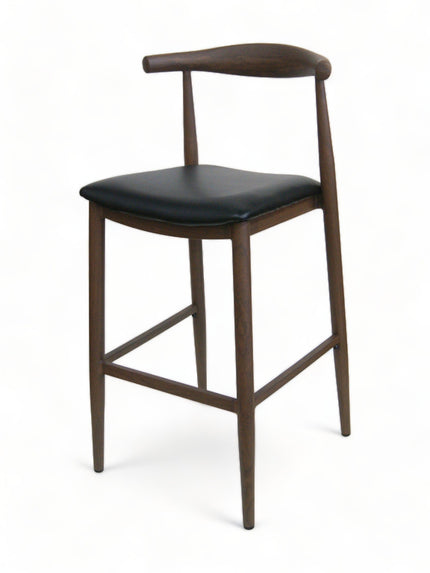 AMKO M5680BS Walnut Commercial Grade Restaurant Barstool