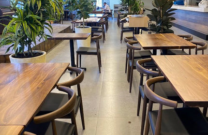 AMKO M5680 Walnut Commercial Grade Restaurant Chair