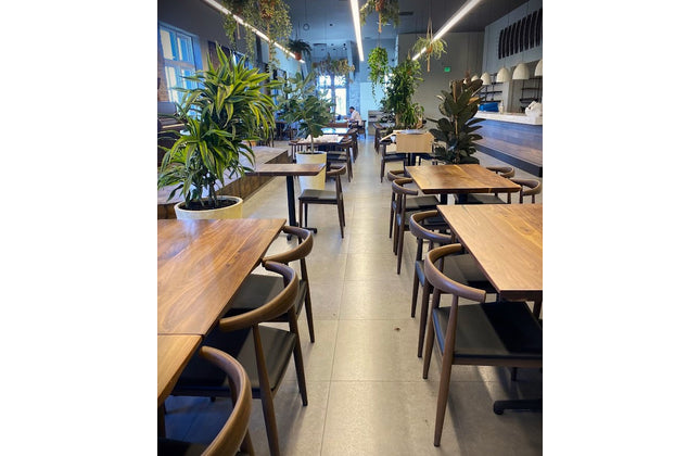 AMKO M5680 Walnut Commercial Grade Restaurant Chair