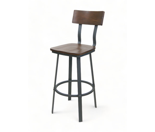 AMKO M582BS Metal Commercial Grade Restaurant Barstool