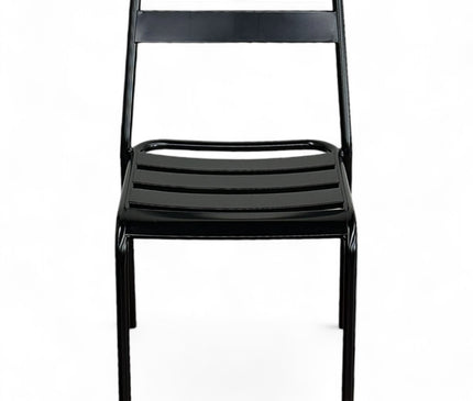 AMKO M6079 Black Metal Commercial Grade Restaurant Chair