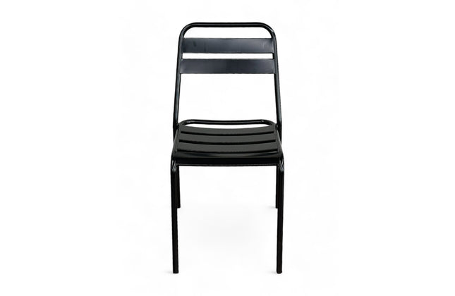 AMKO M6079 Black Metal Commercial Grade Restaurant Chair