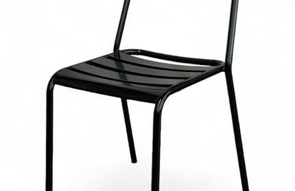 AMKO M6079 Black Metal Commercial Grade Restaurant Chair