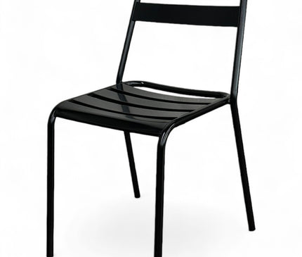 AMKO M6079 Black Metal Commercial Grade Restaurant Chair