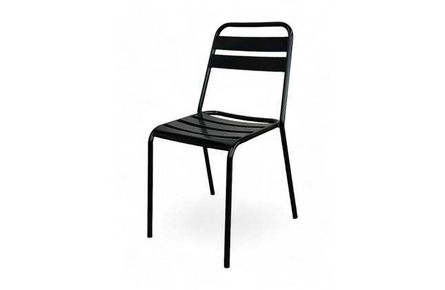 AMKO M6079 Black Metal Commercial Grade Restaurant Chair