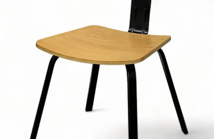 AMKO M684 Black Metal Commercial Grade Restaurant Chair