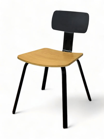 AMKO M684 Black Metal Commercial Grade Restaurant Chair