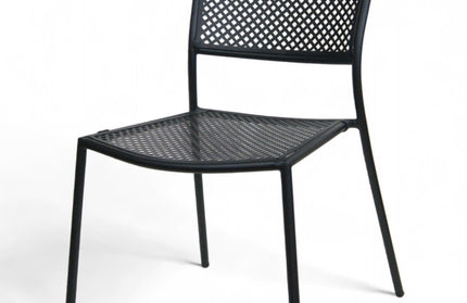 AMKO M7105 Black Metal Commercial Grade Restaurant Chair