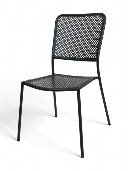 AMKO M7105 Black Metal Commercial Grade Restaurant Chair
