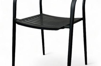 AMKO M7402 Black Metal Commercial Grade Restaurant Chair