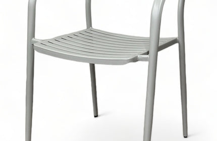 AMKO M7402 Gray Metal Commercial Grade Restaurant Chair