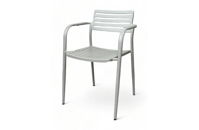 AMKO M7402 Gray Metal Commercial Grade Restaurant Chair