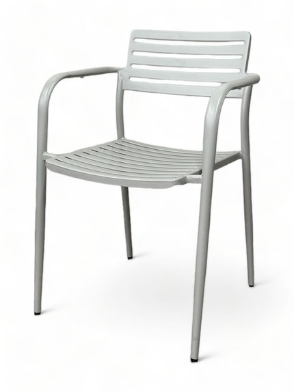 AMKO M7402 Gray Metal Commercial Grade Restaurant Chair