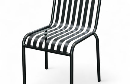 AMKO M7423S Black Metal Commercial Grade Restaurant Chair