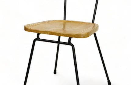 AMKO M7450 Natural Metal Commercial Grade Restaurant Chair