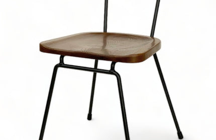 AMKO M7450 Walnut Metal Commercial Grade Restaurant Chair