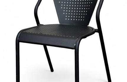 AMKO M7716 Black Metal Chair on Sale $65