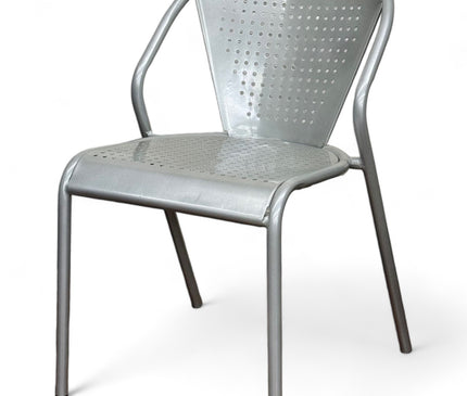 AMKO M7716 Silver Metal Chair on Sale $65