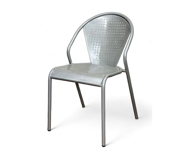 AMKO M7716 Silver Metal Chair on Sale $65