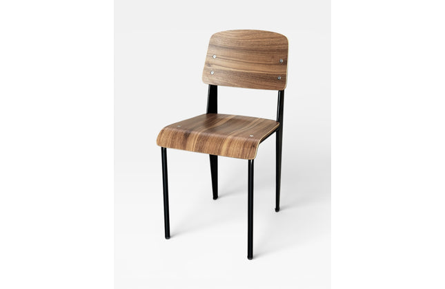 AMKO M7770 HPL Black Walnut Metal Commercial Grade Restaurant Chair