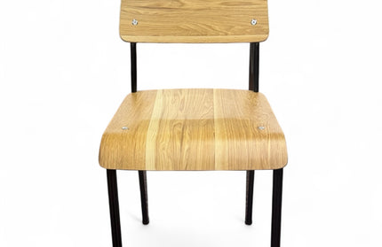 AMKO M7770 Oak Metal Commercial Grade Restaurant Chair