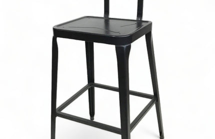 AMKO M7771BS Black Commercial Grade Restaurant Barstool