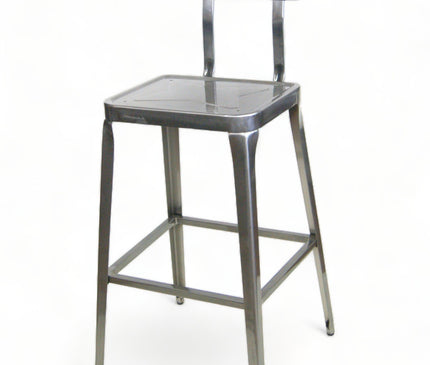 AMKO M7771BS Pewter Commercial Grade Restaurant Barstool